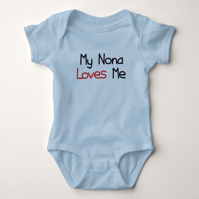 Body Para Bebê Os Nona amam-me (Frente)