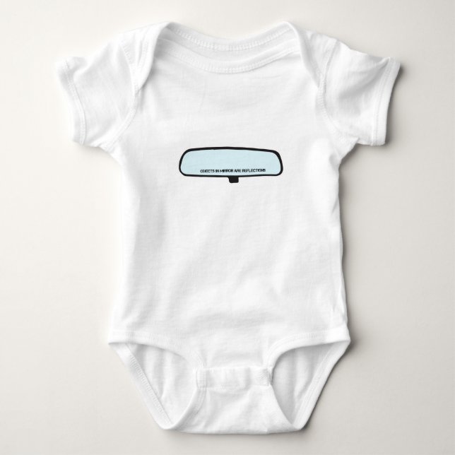 Body Para Bebê Os Objetos Espelhados São Refletidos (Frente)