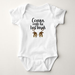 Body Para Bebê Os "primos fazem Bodysuit do macaco dos melhores