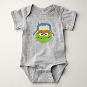 Body Para Bebê Oscar, o rosto do Grouch Woodland