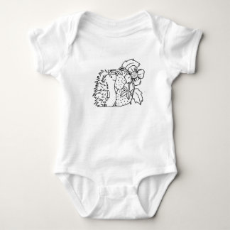 Body Para Bebê Ouriço e Morangos