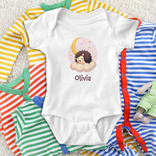 Body Para Bebê ouriço personalizado fofo e sonhador