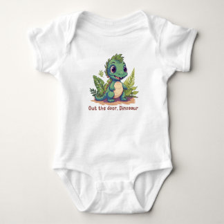 Body Para Bebê Out the door, Dinosaur