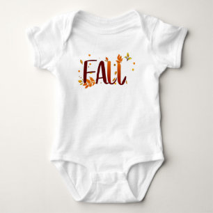 Body Para Bebê outono/outono/Folhas