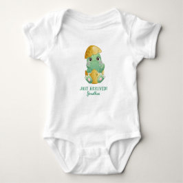 Body Para Bebê Ovo De Dinossauro Cute Personalizado Acabou De Che