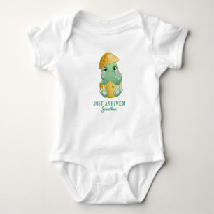 Body Para Bebê Ovo De Dinossauro Cute Personalizado Acabou De Che