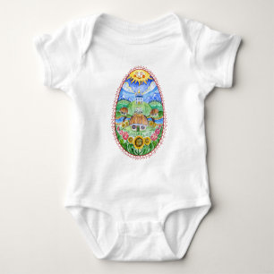 Body Para Bebê Ovos da páscoa do ucraniano de Pysanky