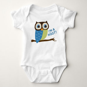 Body Para Bebê Owl Art, sou um Hoot