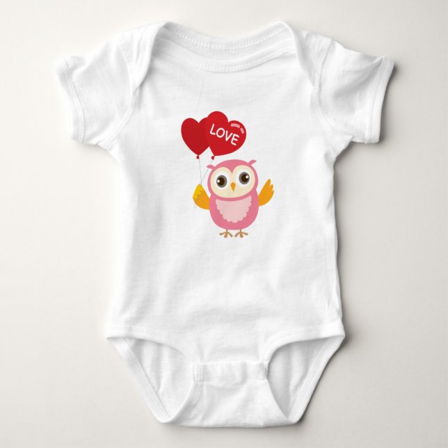 Body Para Bebê Owl T-Shirt (Frente)