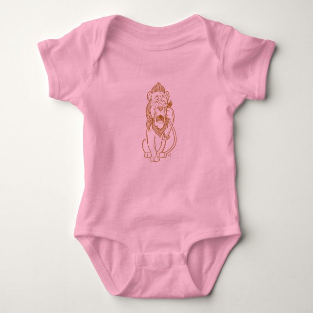 Body Para Bebê Oz Baby Cowardly Lion (Frente)