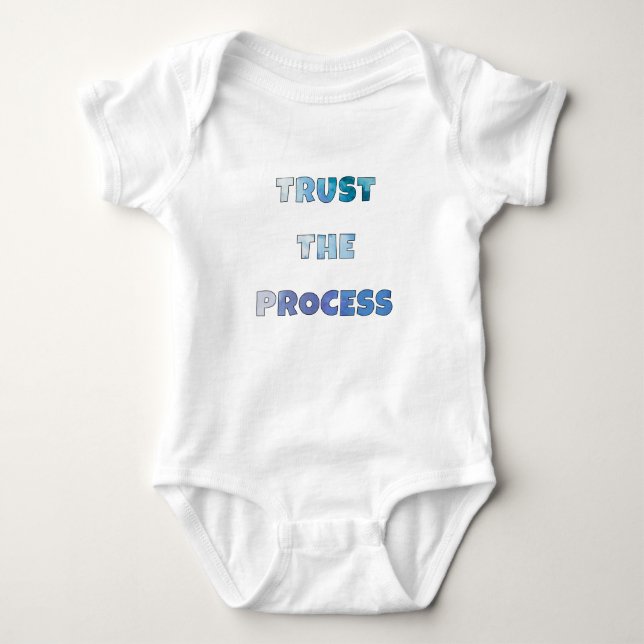 Body Para Bebê Paciência & Progresso – Confie no Processo Design (Frente)