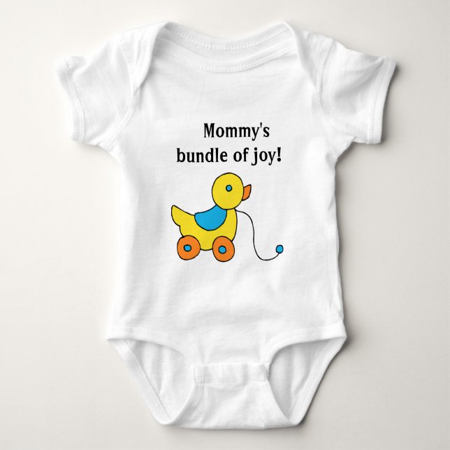 Body Para Bebê Pacinote da Mamãe Ducky (Frente)