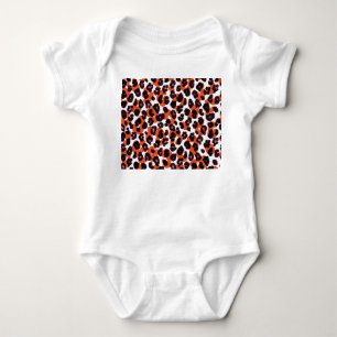 Body Para Bebê Padrão Colorido do Leopardo: Design sem costura.