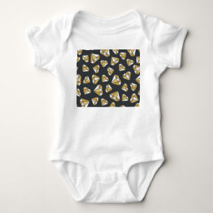 Body Para Bebê Padrão contínuo vintage com tema de pedras precios
