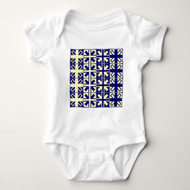 Body Para Bebê Padrão Cruzado Cristão 2 (Frente)