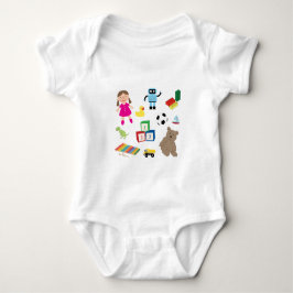 Body Para Bebê Padrão de Brinquedos para Crianças Bonitas