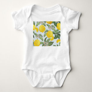 Body Para Bebê Padrão de colheita de Frutas tropicais de Lemon