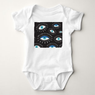 Body Para Bebê Padrão de Moda de Penas do Olho Tribal
