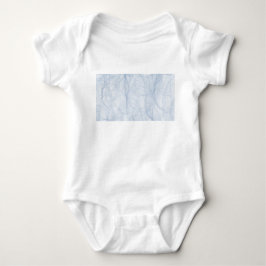 Body Para Bebê Padrão de Sombra Azul