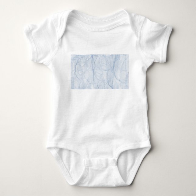Body Para Bebê Padrão de Sombra Azul (Frente)