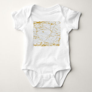 Body Para Bebê Padrão de textura do Ouro mármore sem costura