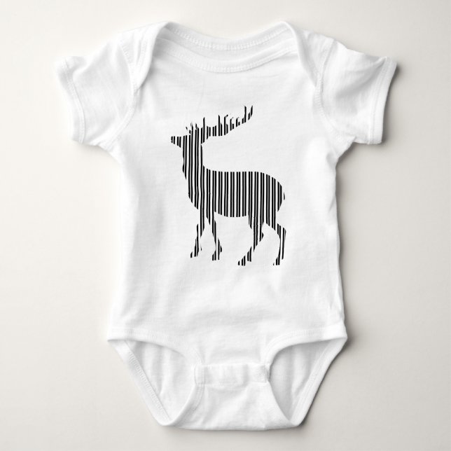 Body Para Bebê padrão de veado bonito (Frente)