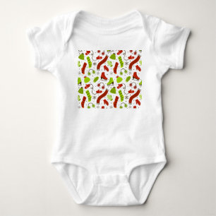 Body Para Bebê Padrões de roupa de inverno sem costura