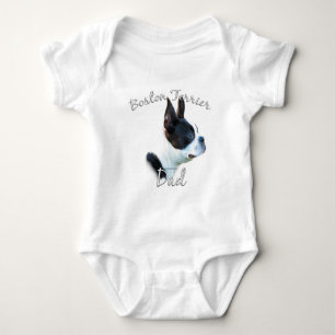 Body Para Bebê Pai 2 da Boston Terrier