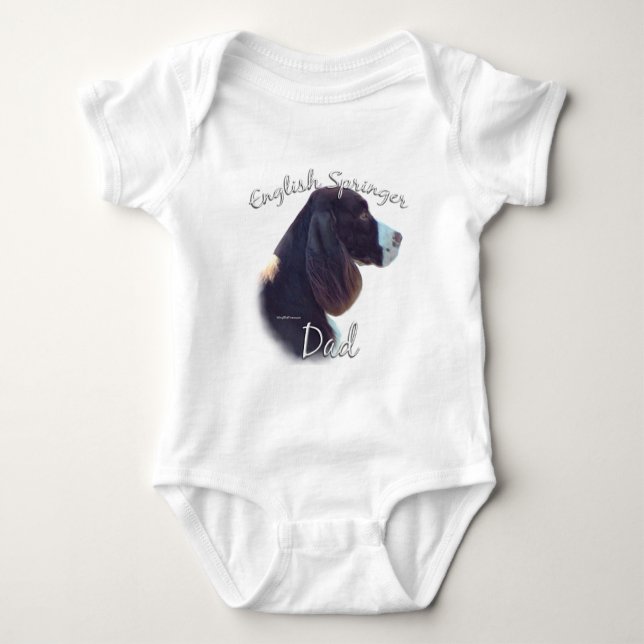 Body Para Bebê Pai 2 espanhol Springer Inglês (Frente)