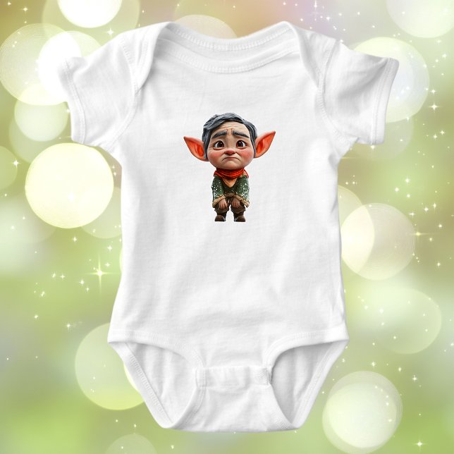 Body Para Bebê Pai de Natal Cansado Elf Bebê Bodô (Criador carregado)