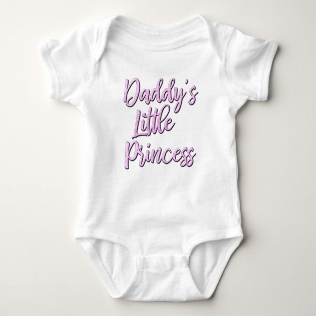 Body Para Bebê Pai de roupa princesa para bebê (Frente)