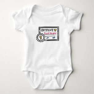 Body Para Bebê Pai do Ano Certificado dia de os pais Prêmio Bab