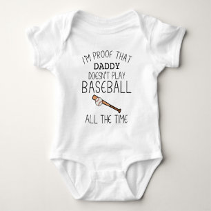 Body Para Bebê Pai engraçado de beisebol   Baseball Catcher