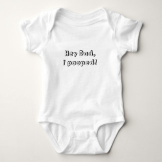 Body Para Bebê Pai eu pooped Onsie