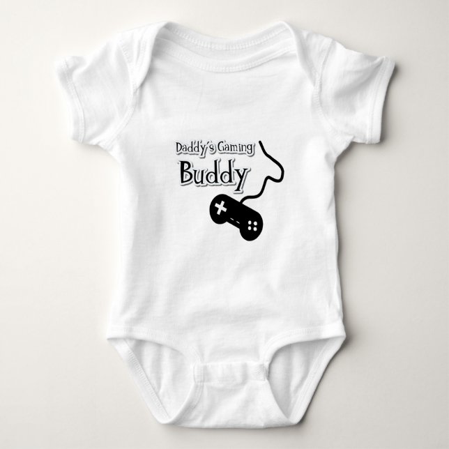 Body Para Bebê Pai Gaming Buddy (Frente)