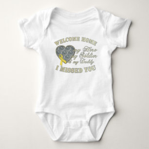 Body Para Bebê Pai Home bem-vindo