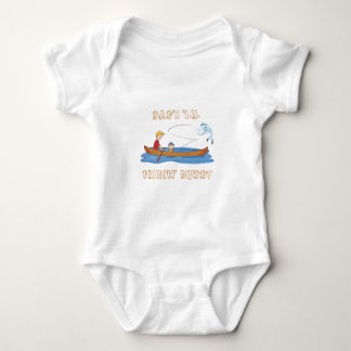 Body Para Bebê Pai "Lil Fishin' Buddy