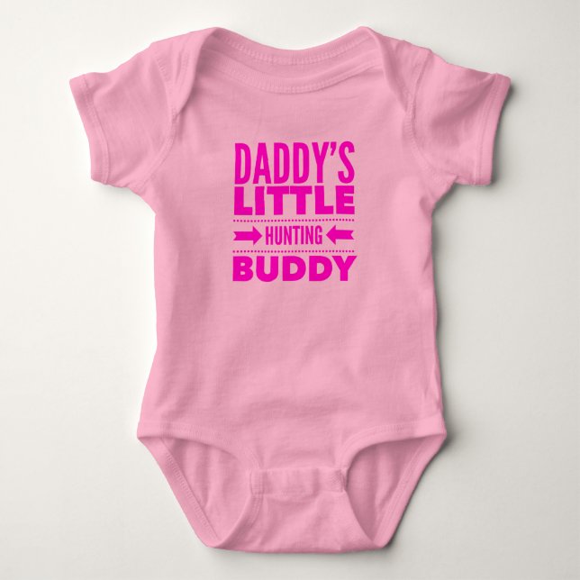 Body Para Bebê Pai Little Hunting Buddy (Frente)