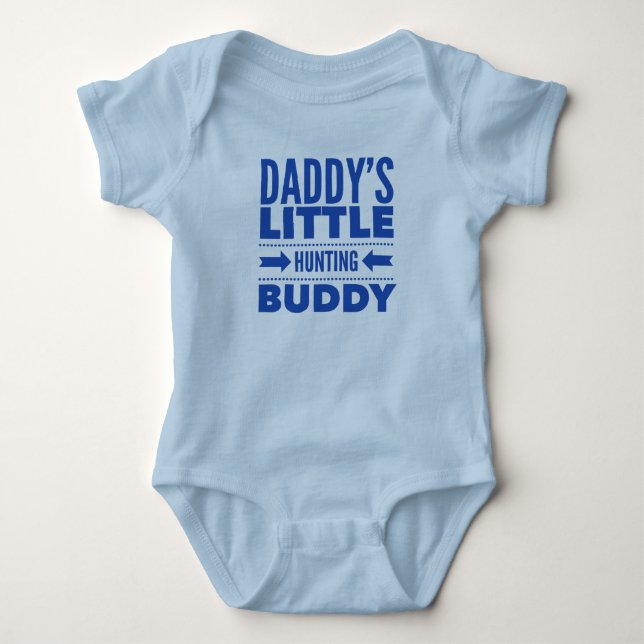 Body Para Bebê Pai Little Hunting Buddy (Frente)