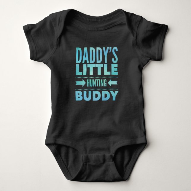 Body Para Bebê Pai Little Hunting Buddy (Frente)
