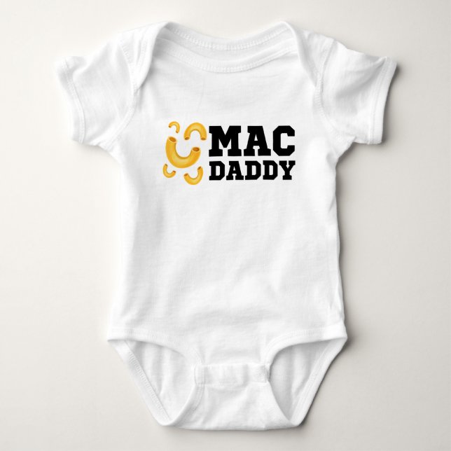 Body Para Bebê Pai Mac Macaroni (Frente)