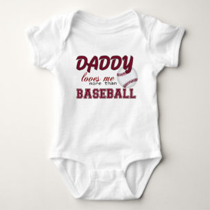 Body Para Bebê Pai Me Ama Mais Do Que Beisebol