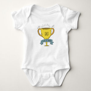 Body Para Bebê Pai meu Bodysuit do dia dos pais do campeão