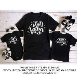 Body Para Bebê Pai Negro e eu combinando com a filha do pai