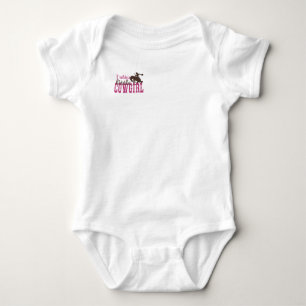 Body Para Bebê Pai Pequena Cowgirl