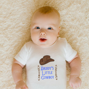 Body Para Bebê Pai Pequeno Cowboy