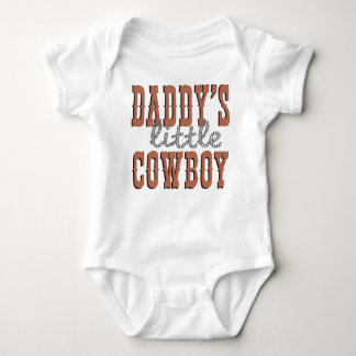 Body Para Bebê Pai Pequeno Cowboy