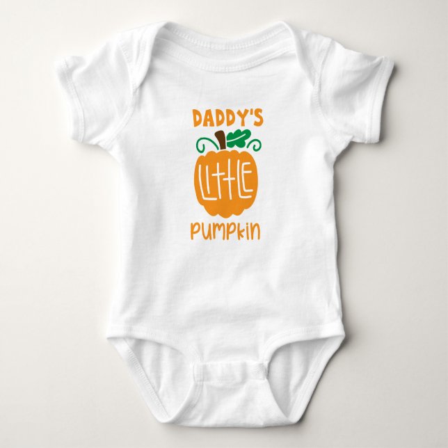 Body Para Bebê Pai Pequeno Pumpkin Bebê Bodô (Frente)