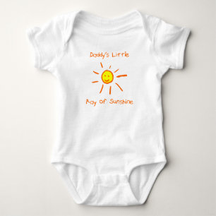 Body Para Bebê Pai pequeno raio de sol