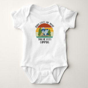 Body Para Bebê Pai PERSONALIZADO Me Ama Mais Do Que Ele Adora Aca